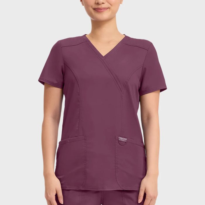 Cherokee Scrubs Top for Women Mock Wrap 18 (Copy)