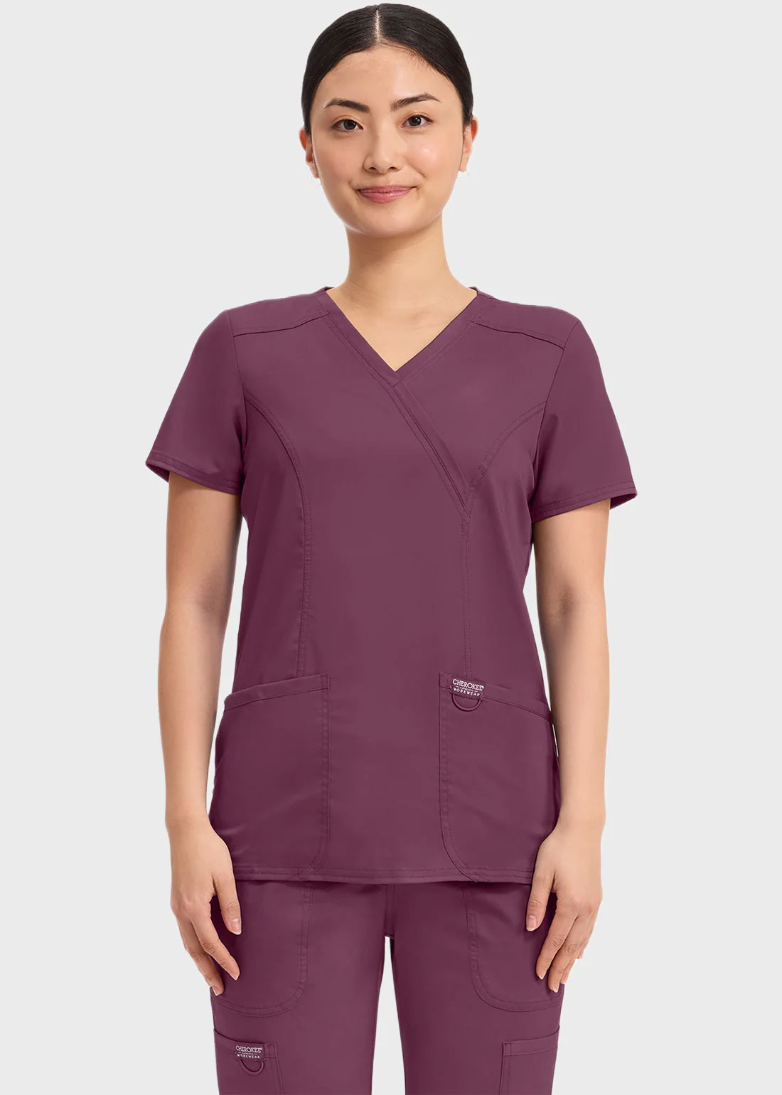 Cherokee Scrubs Top for Women Mock Wrap 18 (Copy)
